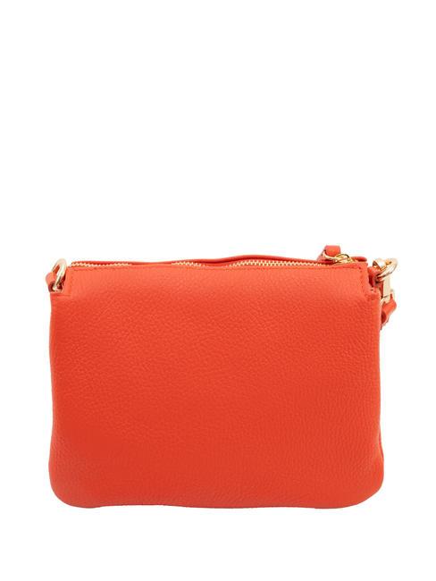 SIMONA Sac porté épaule en cuir Tris Dollar corail - Sacs pour Femme