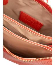 LESAC SIMONA Sac porté épaule en cuir Tris Dollar corail - Sacs pour Femme - 5