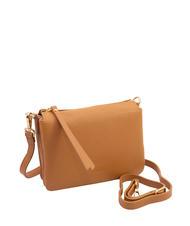 LESAC SIMONA Sac porté épaule en cuir Tris Dollar cuir foncé - Sacs pour Femme - 2