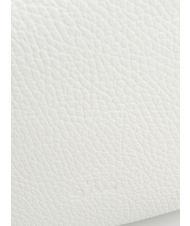 LESAC SIMONA Sac porté épaule en cuir Tris Dollar blanc optique - Sacs pour Femme - 6