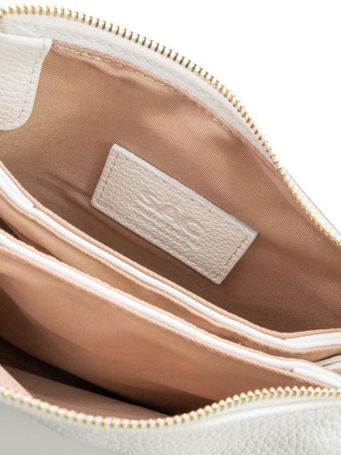 SIMONA Sac porté épaule en cuir Tris Dollar blanc optique - Sacs pour Femme