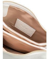 LESAC SIMONA Sac porté épaule en cuir Tris Dollar blanc optique - Sacs pour Femme - 5