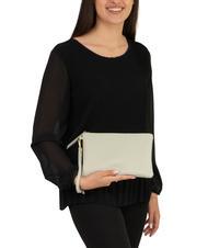 LESAC ROBERTA Pochette en cuir Dollar sarcelle arctique - Sacs pour Femme - 4