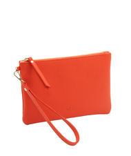 LESAC ROBERTA Pochette en cuir Dollar corail - Sacs pour Femme - 2