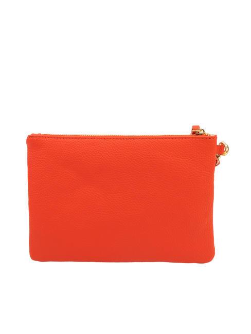 ROBERTA Pochette en cuir Dollar corail - Sacs pour Femme