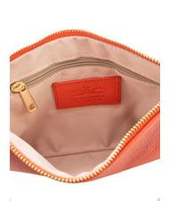 LESAC ROBERTA Pochette en cuir Dollar corail - Sacs pour Femme - 5
