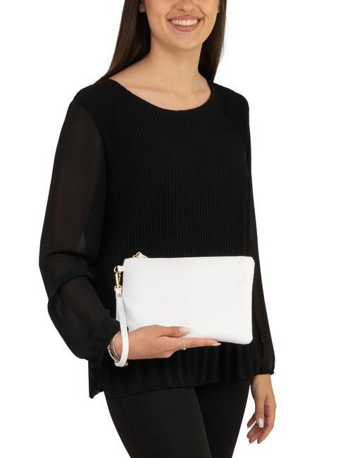 ROBERTA Pochette en cuir Dollar blanc optique - Sacs pour Femme