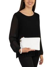 LESAC ROBERTA Pochette en cuir Dollar blanc optique - Sacs pour Femme - 4