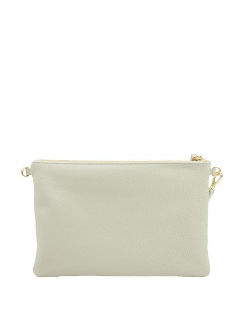 CLAUDIA Pochette Dollar en cuir avec bandoulière sarcelle arctique - Sacs pour Femme