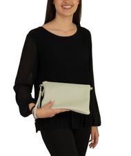 LESAC CLAUDIA Pochette Dollar en cuir avec bandoulière sarcelle arctique - Sacs pour Femme - 5