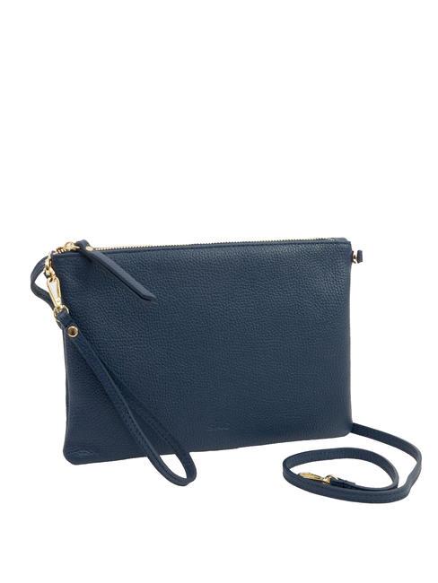 CLAUDIA Pochette Dollar en cuir avec bandoulière jeans - Sacs pour Femme