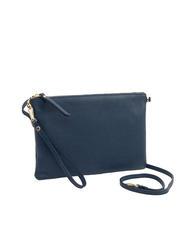 LESAC CLAUDIA Pochette Dollar en cuir avec bandoulière jeans - Sacs pour Femme - 2