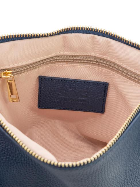 CLAUDIA Pochette Dollar en cuir avec bandoulière jeans - Sacs pour Femme