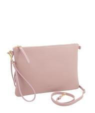 LESAC CLAUDIA Pochette Dollar en cuir avec bandoulière rose millénaire - Sacs pour Femme - 2