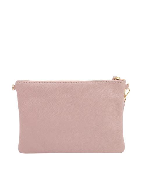CLAUDIA Pochette Dollar en cuir avec bandoulière rose millénaire - Sacs pour Femme