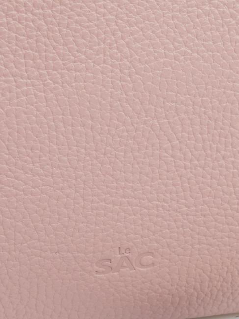 CLAUDIA Pochette Dollar en cuir avec bandoulière rose millénaire - Sacs pour Femme