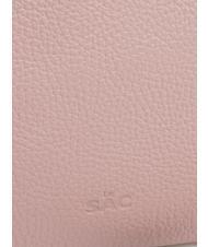 LESAC CLAUDIA Pochette Dollar en cuir avec bandoulière rose millénaire - Sacs pour Femme - 6