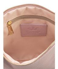 LESAC CLAUDIA Pochette Dollar en cuir avec bandoulière rose millénaire - Sacs pour Femme - 7
