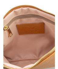 LESAC CLAUDIA Pochette Dollar en cuir avec bandoulière cuir foncé - Sacs pour Femme - 7