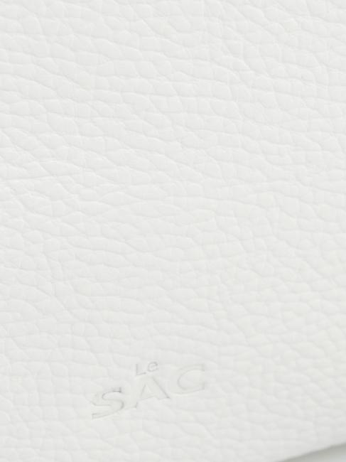 CLAUDIA Pochette Dollar en cuir avec bandouli&egrave;re blanc optique - Sacs pour Femme