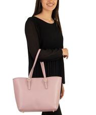 LESAC CHIARA Sac cabas en cuir Dollar rose millénaire - Sacs pour Femme - 4