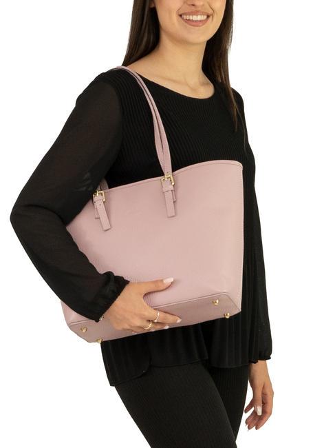 CHIARA Sac cabas en cuir Dollar rose millénaire - Sacs pour Femme