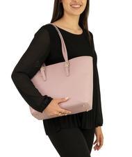 LESAC CHIARA Sac cabas en cuir Dollar rose millénaire - Sacs pour Femme - 5