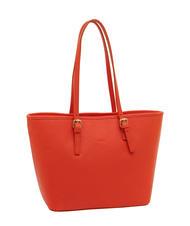 LESAC CHIARA Sac cabas en cuir Dollar corail - Sacs pour Femme - 2