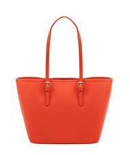 LESAC CHIARA Sac cabas en cuir Dollar corail - Sacs pour Femme - 3