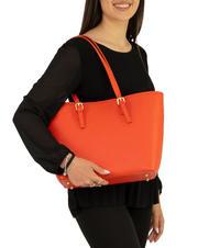 LESAC CHIARA Sac cabas en cuir Dollar corail - Sacs pour Femme - 5