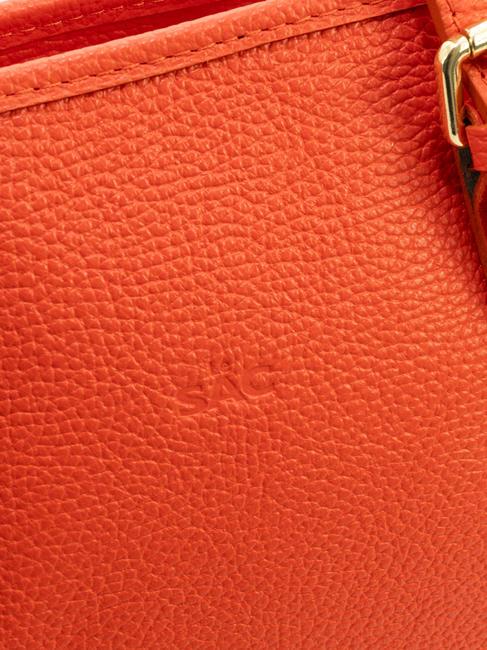 CHIARA Sac cabas en cuir Dollar corail - Sacs pour Femme