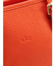 LESAC CHIARA Sac cabas en cuir Dollar corail - Sacs pour Femme - 6