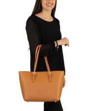 LESAC CHIARA Sac cabas en cuir Dollar cuir foncé - Sacs pour Femme - 4