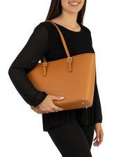 LESAC CHIARA Sac cabas en cuir Dollar cuir foncé - Sacs pour Femme - 5