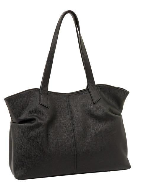 MARTINA Sac cabas en cuir Dollar noir - Sacs pour Femme