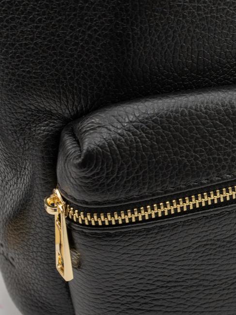 VANESSA Sac à dos en cuir Dollar noir - Sacs pour Femme