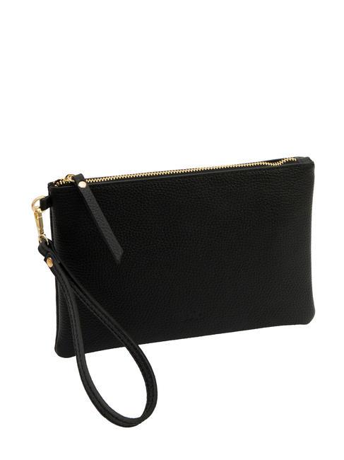 ROBERTA Pochette en cuir Dollar noir - Sacs pour Femme