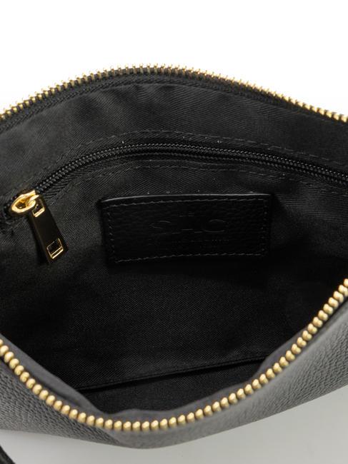ROBERTA Pochette en cuir Dollar noir - Sacs pour Femme