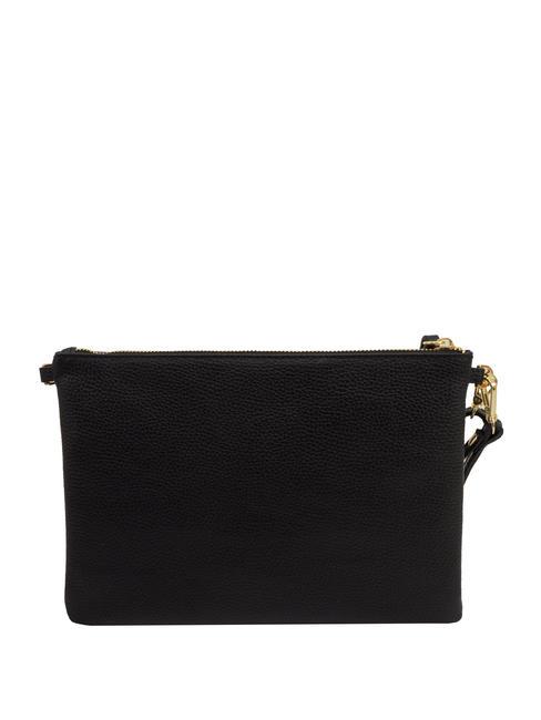 CLAUDIA Pochette Dollar en cuir avec bandoulière noir - Sacs pour Femme