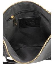 LESAC CLAUDIA Pochette Dollar en cuir avec bandoulière noir - Sacs pour Femme - 7