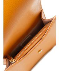 COCCINELLE ANNE Mini sac à rabat en cuir martelé paprika - Sacs pour Femme - 6