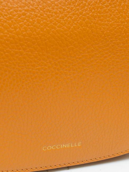 ANNE Mini sac bandouli&egrave;re en cuir martel&eacute; paprika - Sacs pour Femme