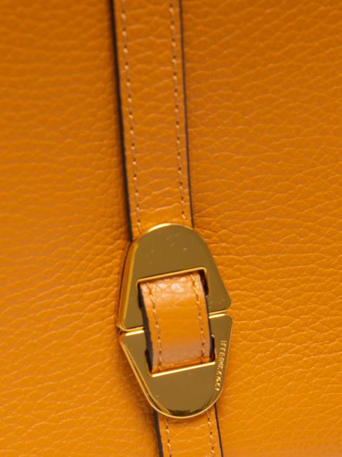 COSIMA Sac bandoulière en cuir martelé paprika - Sacs pour Femme