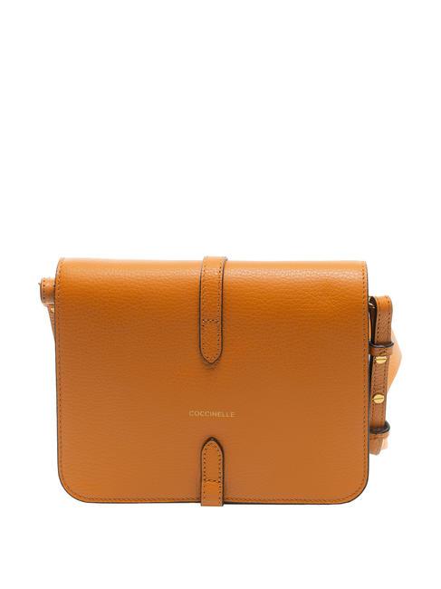 COSIMA Sac bandoulière en cuir martelé paprika - Sacs pour Femme