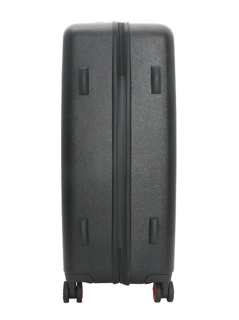 SIGNATURE Chariot de taille moyenne noir rouge - Valises Rigides