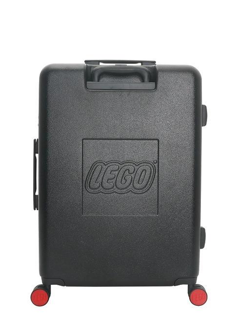 SIGNATURE Chariot de taille moyenne noir rouge - Valises Rigides