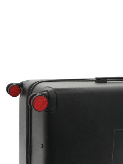 SIGNATURE Chariot de taille moyenne noir rouge - Valises Rigides