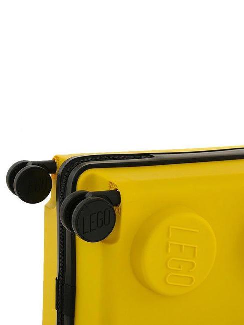 SIGNATURE Chariot &agrave; bagages &agrave; main jaune - Valises cabine