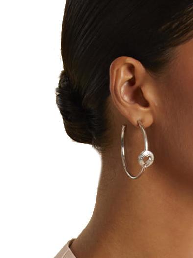 ROLLING HEARTS Boucles d'oreilles cr&eacute;oles or jaune - Boucles d'oreilles