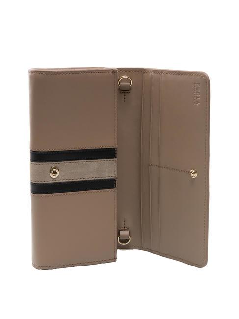 SIRENA Portefeuille avec cha&icirc;ne tons gr&egrave;ges - Portefeuilles Femme